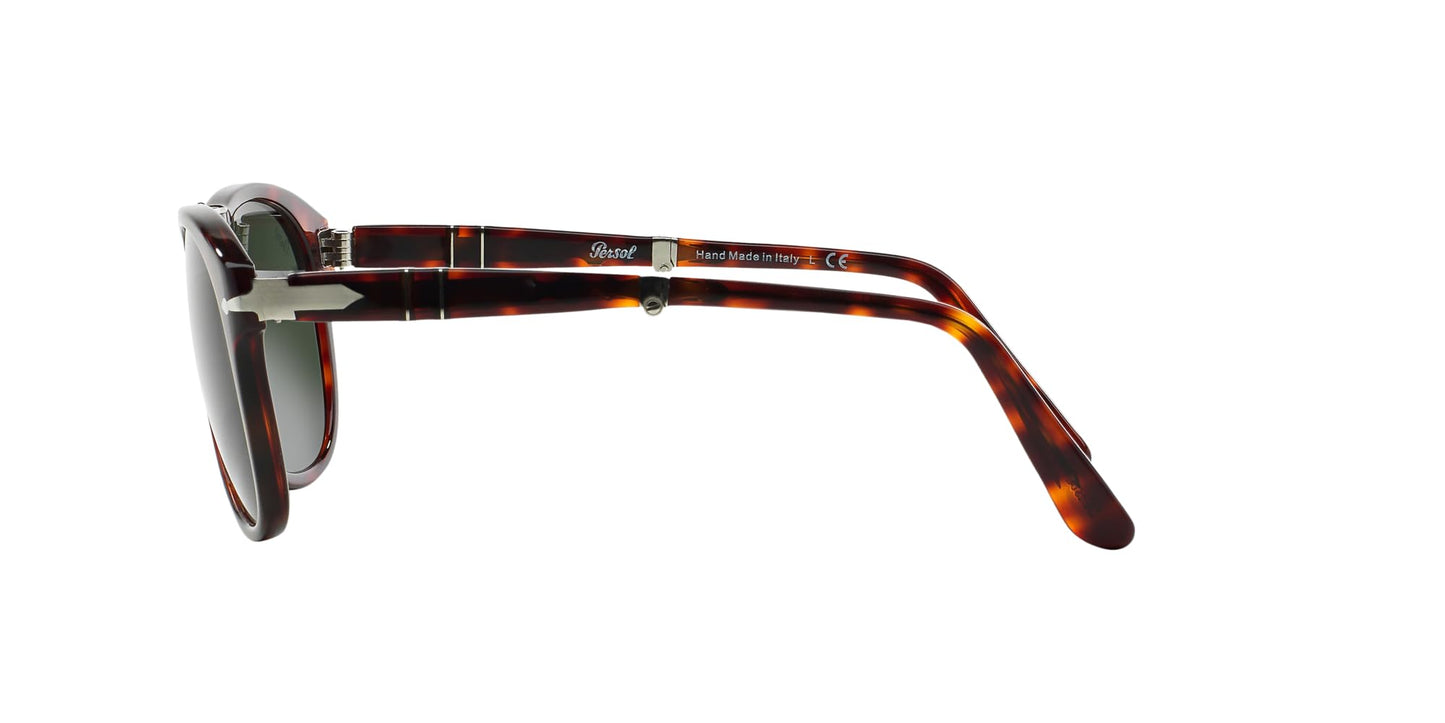 Persol Sunglasses PO714 24-31 52mm Havana / Green Lens