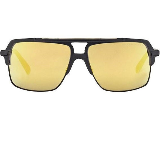 DITA DRX2070B MACH FOUR Sunglasses Matte Black / Grey Gold Mirror Polarized