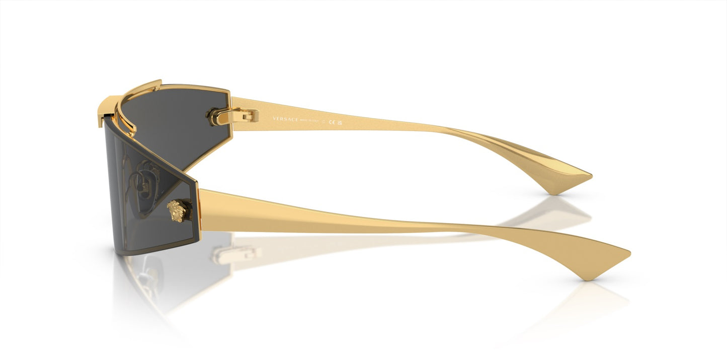 Versace Sunglasses VE2265 100287 Gold / Dark Grey & Mirror Gold Lens