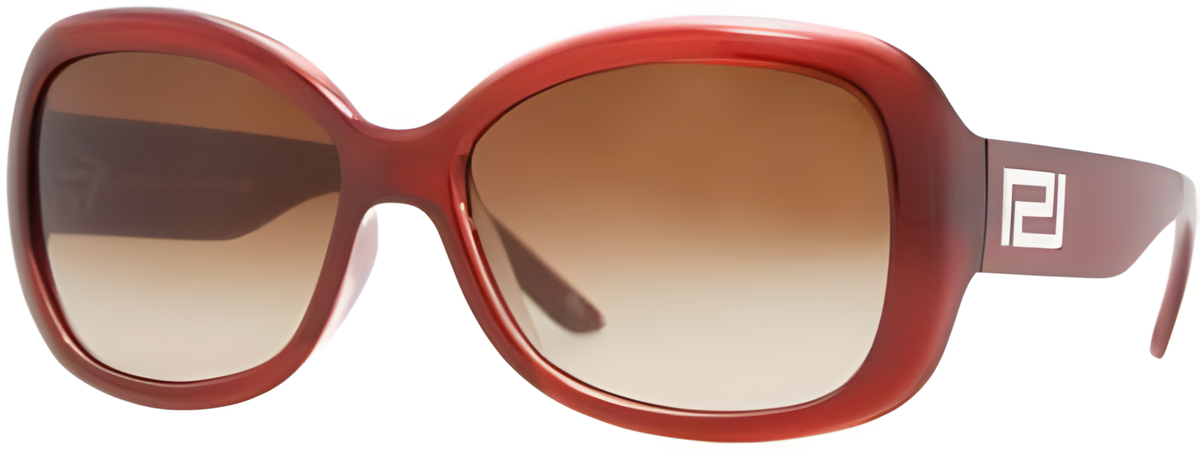 Versace VE4177H 81413 57mm Sunglasses Metallic Red / Brown Gradient Lens