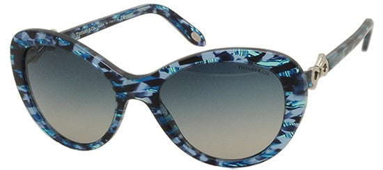 Tiffany & Co Sunglasses TF4059 81304L 54mm Blue Havana / Grey Gradient Lens