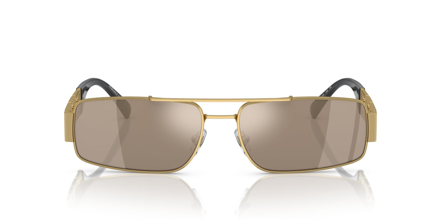 Versace Sunglasses VE2257 10025A 60mm Gold / Light brown mirror dark gold Lens