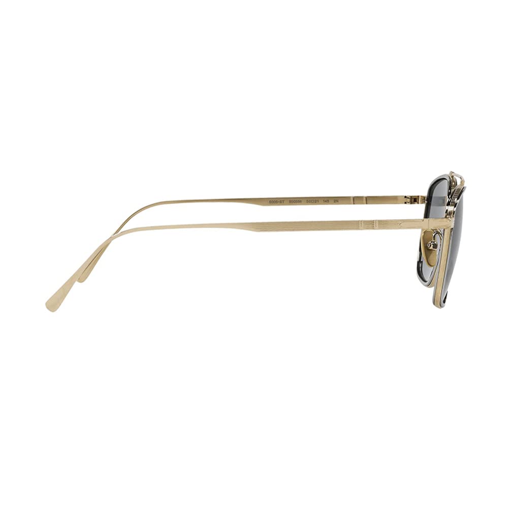 Persol Sunglasses PO5005ST 800556 50mm Gold Silver / Light Blue Lens