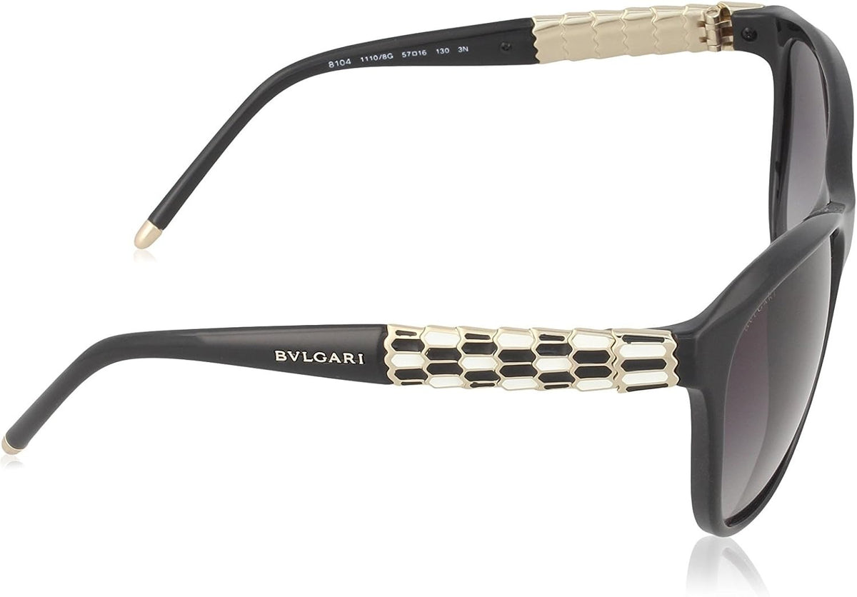 Bvlgari Vintage Sunglasses BV8104 11108G 57mm Black / Grey Gradient Lens