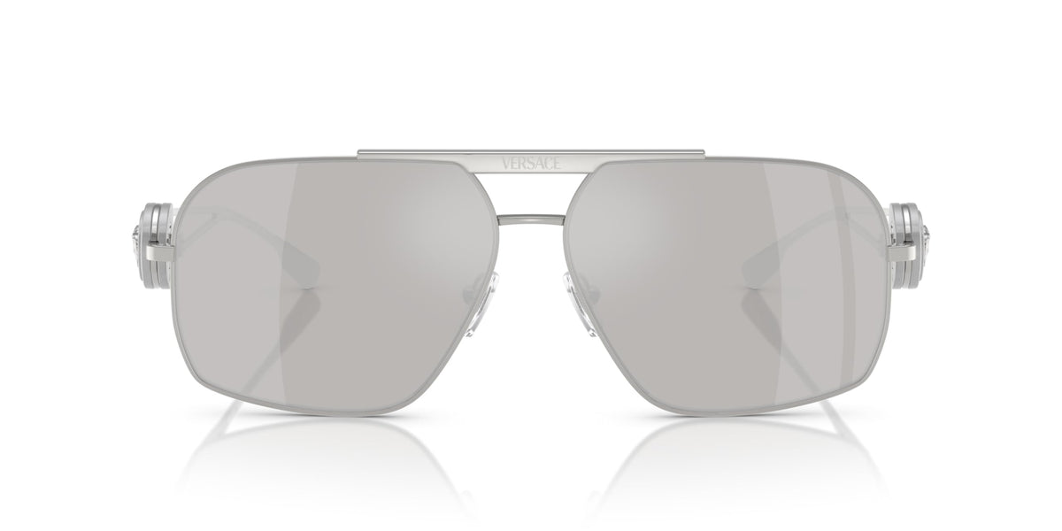 Versace Sunglasses VE2269 10006G 62mm Silver / Light Grey Silver Mirror Lens