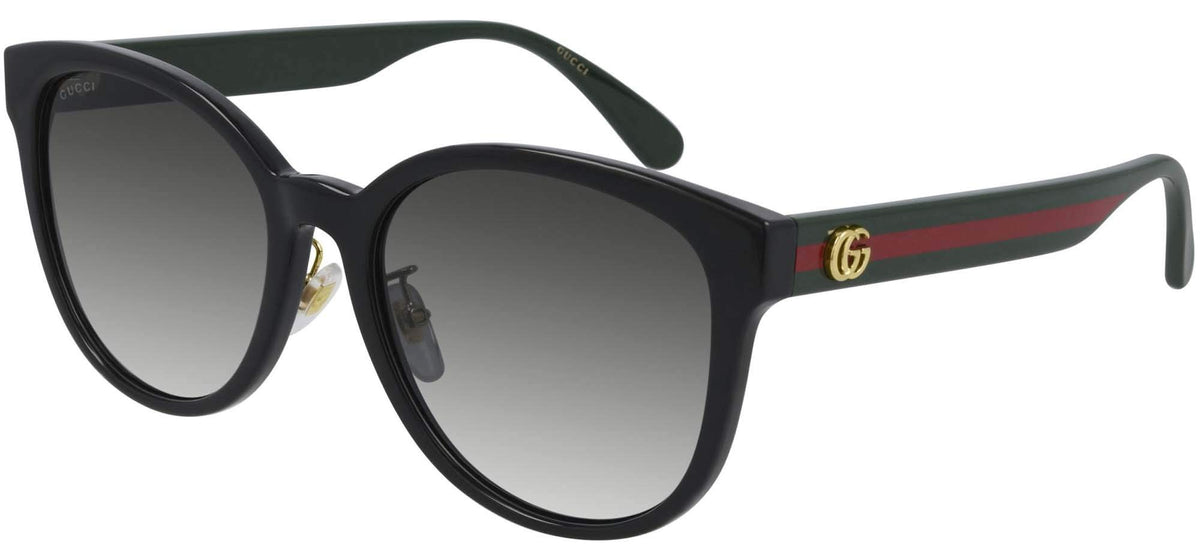 Gucci GG0854SK 001 56mm Sunglasses Black / Grey Gradient Lens
