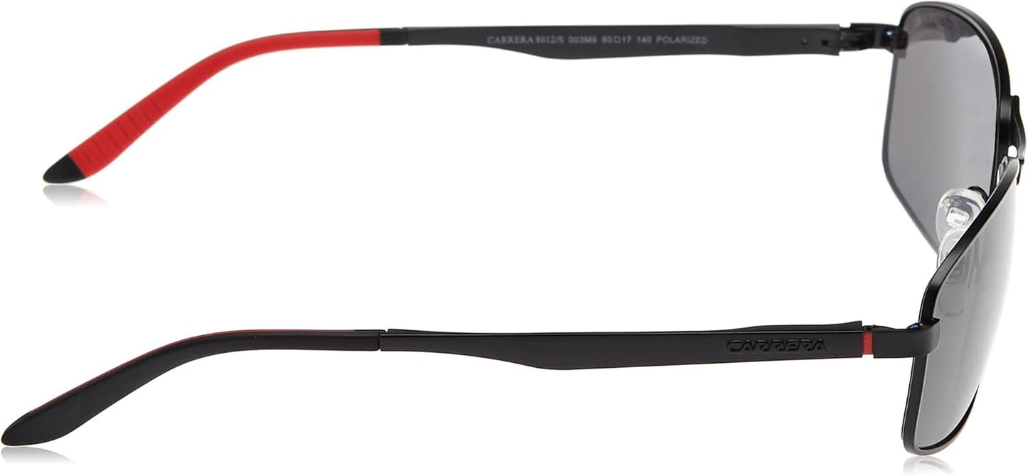 Carrera 8012/S 003/M9 Sunglasses 60mm Matte Black / Grey Polarized Lens