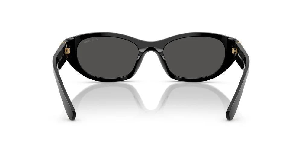 Miu Miu MU A03S 16K08Z Sunglasses 53mm Black / Dark Grey Solid Lens