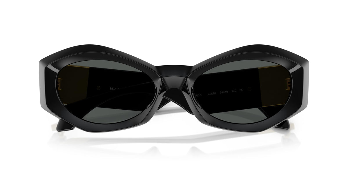 Versace Sunglasses VE4466U GB187 54mm Black / Dark Grey Lens