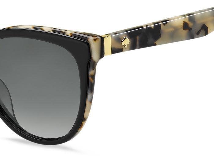 Kate Spade DAESHA/S WR7/WJ Cat Eye Sunglasses Black Havana/Grey Shaded Polarized