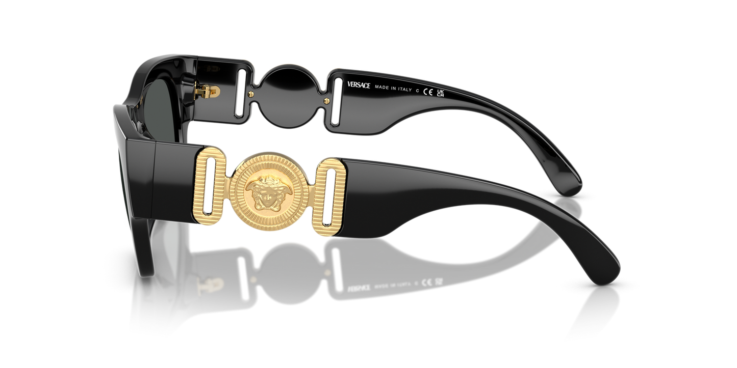 Versace Sunglasses VE4479U GB187 52mm Black / Dark Grey Lens