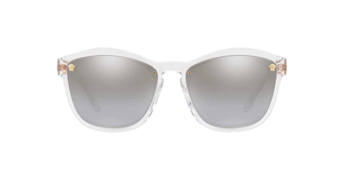 Versace Sunglasses VE4350 1486V 57mm Crystal / Light Silver Mirror Lens