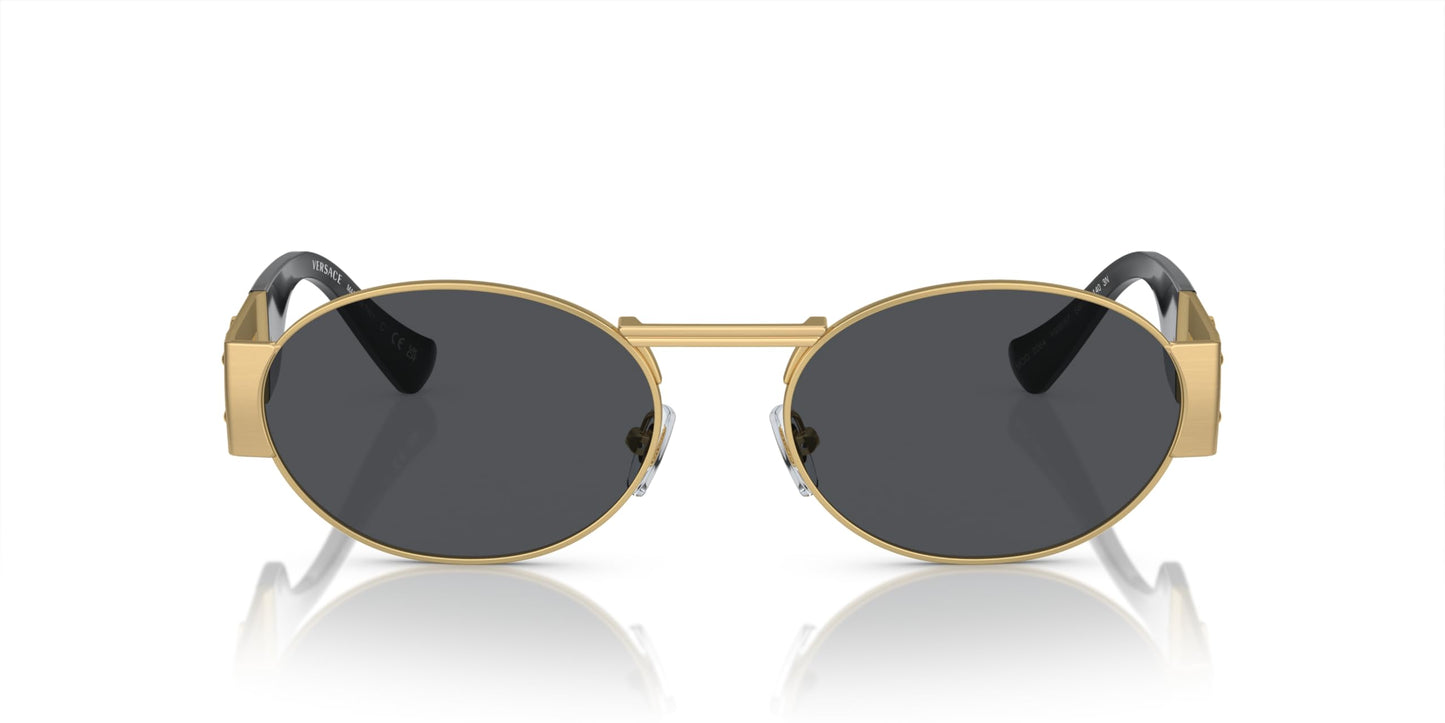Versace Sunglasses VE2264 100287 56mm Matte Gold / Dark Grey Lens