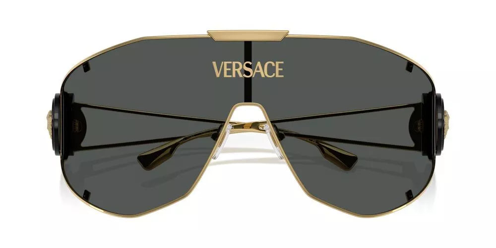 Versace Sunglasses VE2268 100287 42mm Gold / Dark Grey Lens