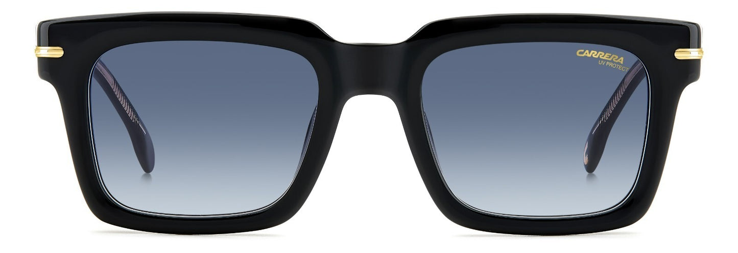 Carrera 316/S M4P/08 Sunglasses 52mm Stripes Black / Dark Blue Gradient Lens