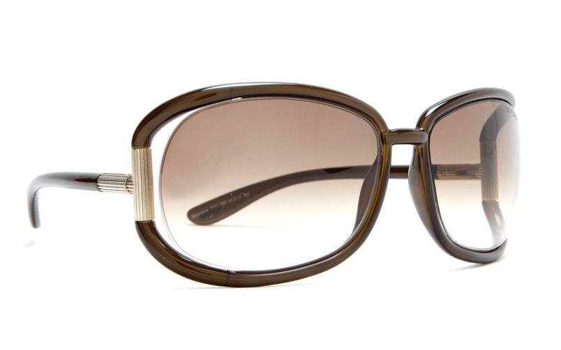 Tom Ford TF77-GENEVIEVE 692 62mm Sunglasses Brown / Brown Gradient Lens