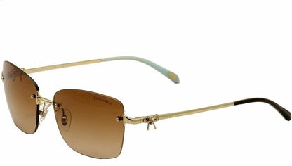 Tiffany & Co Sunglasses TF3045 60213B 56mm Pale Gold / Gradient Brown Lens