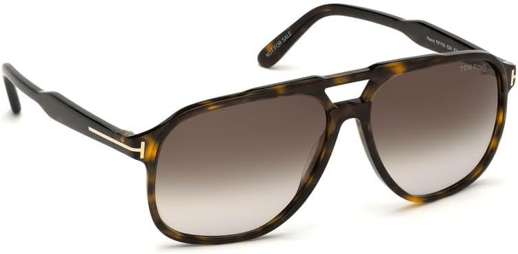 Tom Ford Raoul FT0753 52K Sunglasses 62mm Dark Havana / Roviex Gradient Lens