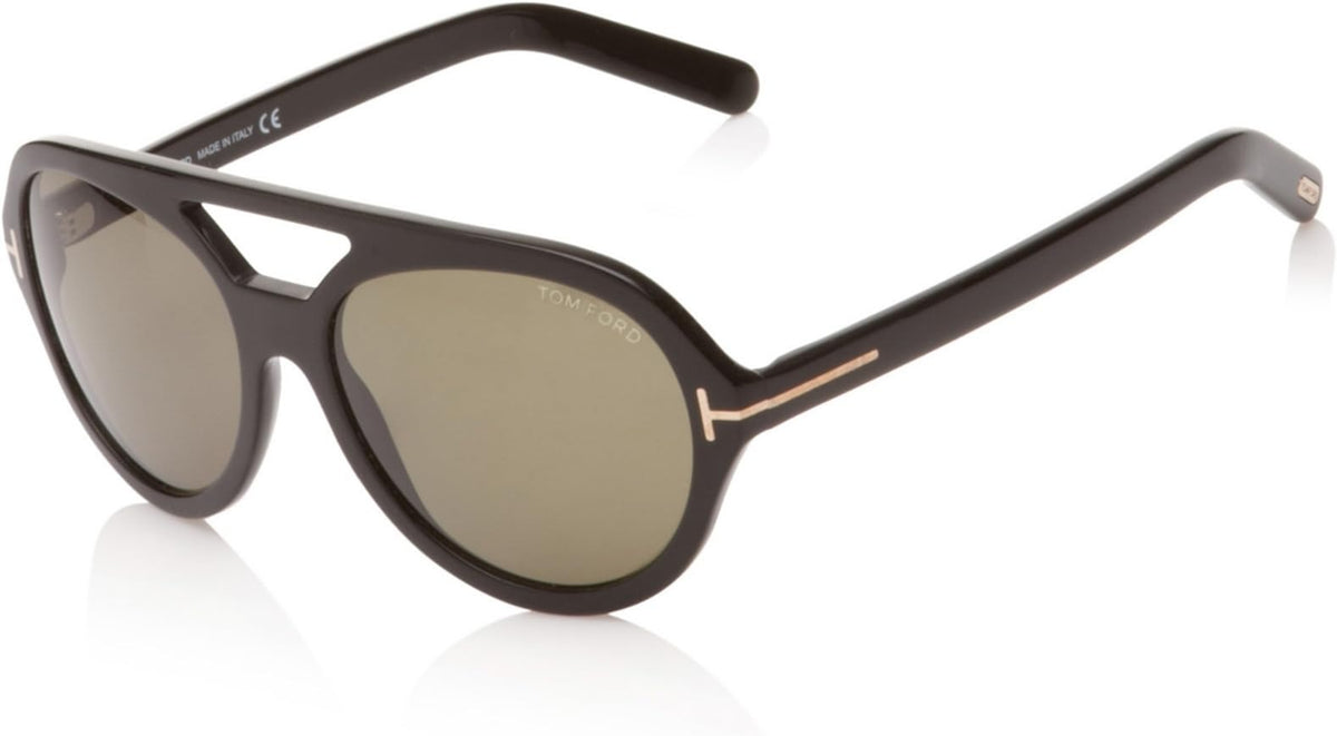 Tom Ford Henri Sunglasses TF0141 01N 57mm Black / Green Lens (VINTAGE)