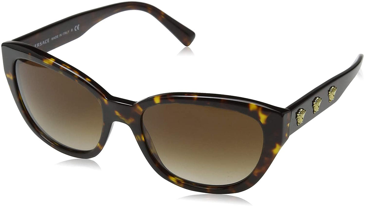 Versace Sunglasses VE4343 10813 56mm Havana / Brown Gradient Lens