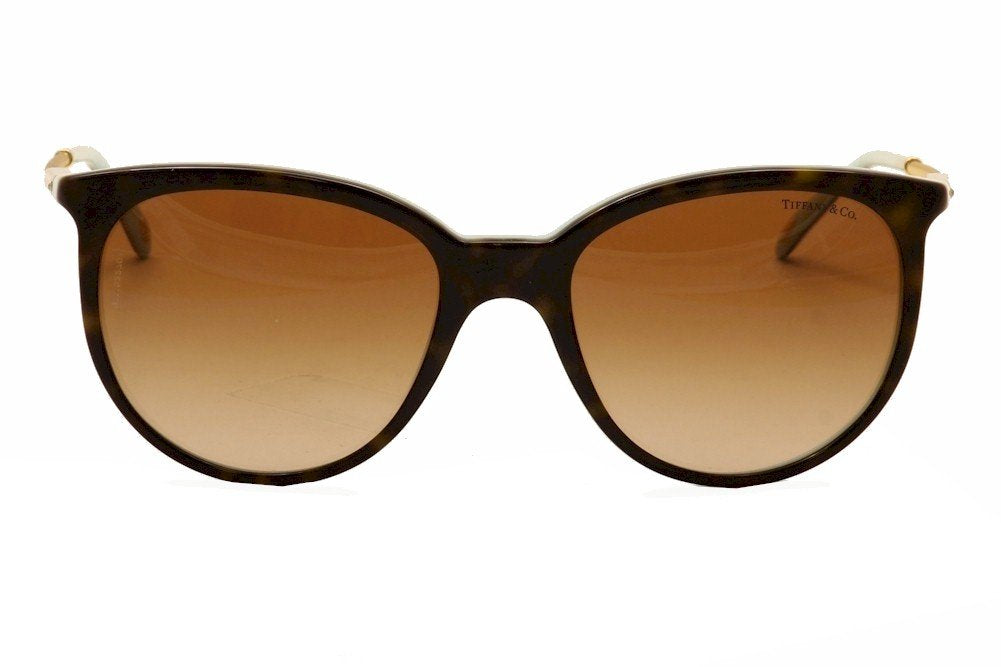 Tiffany & Co Sunglasses TF4087B 81343B 55mm Havana Azure / Brown Gradient Lens