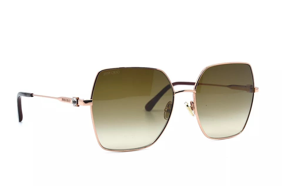 Jimmy Choo Sunglasses JC REYE_S DDB 59mm Gold Copper / Brown Lens