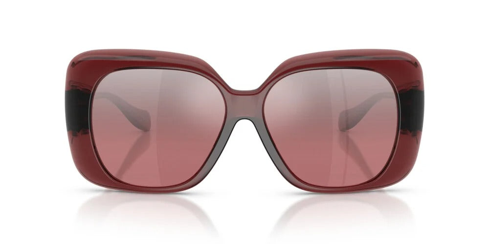 Versace Sunglasses VE4499U 55397E Transparent Red / Pink Mirror Silver Gradient