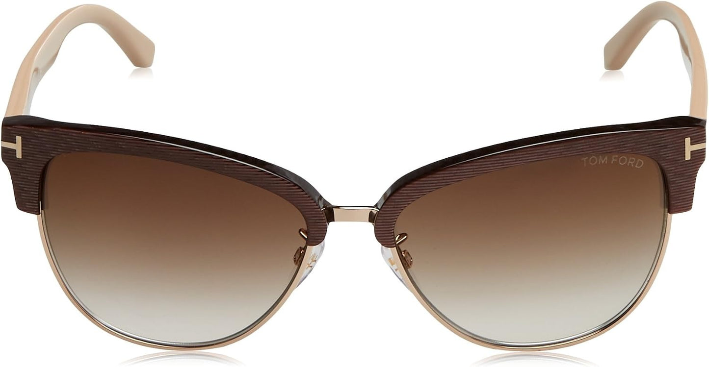 Tom Ford Fany TF368 50G Sunglasses Dark Brown / Brown Mirror Lens