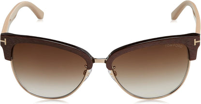 Tom Ford Fany TF368 50G Sunglasses Dark Brown / Brown Mirror Lens
