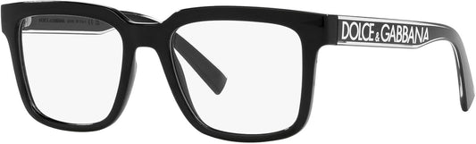 Dolce & Gabbana DG5101 501 Eyeglasses 52mm Black / Clear Demo Lens