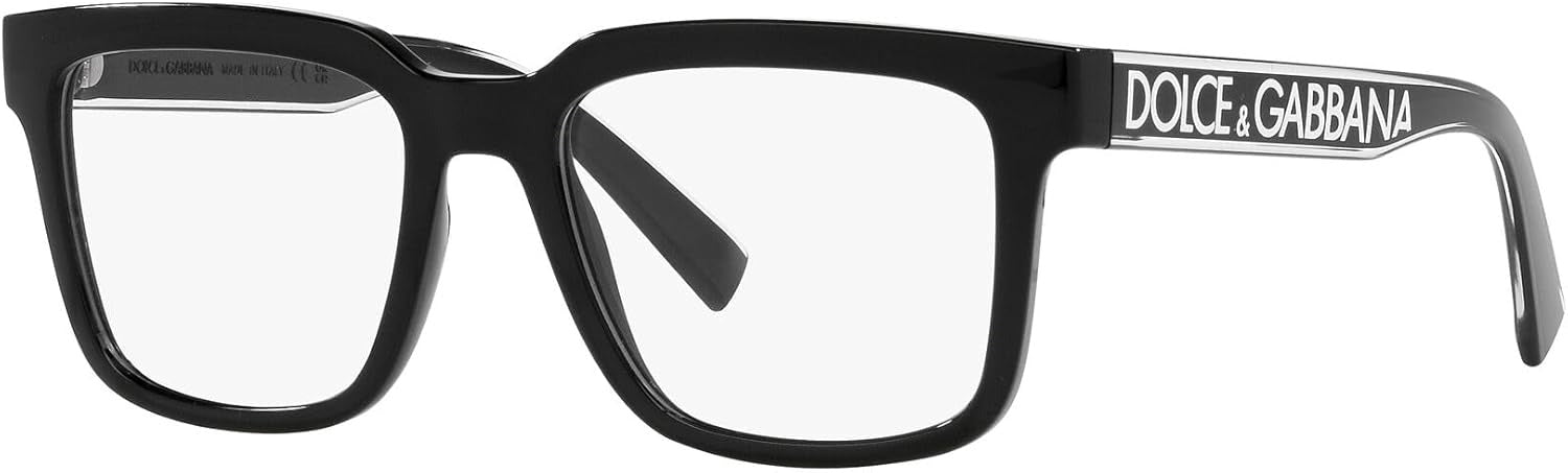 Dolce & Gabbana DG5101 501 Eyeglasses 52mm Black / Clear Demo Lens