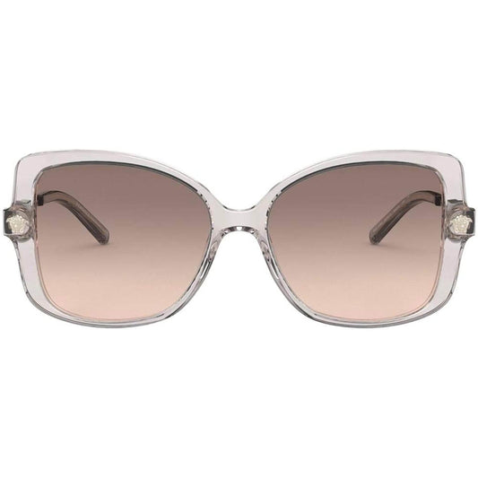 Versace Sunglasses VE4390 527013 56mm Beige Transparent / Light Brown Gradient Light Grey Lens