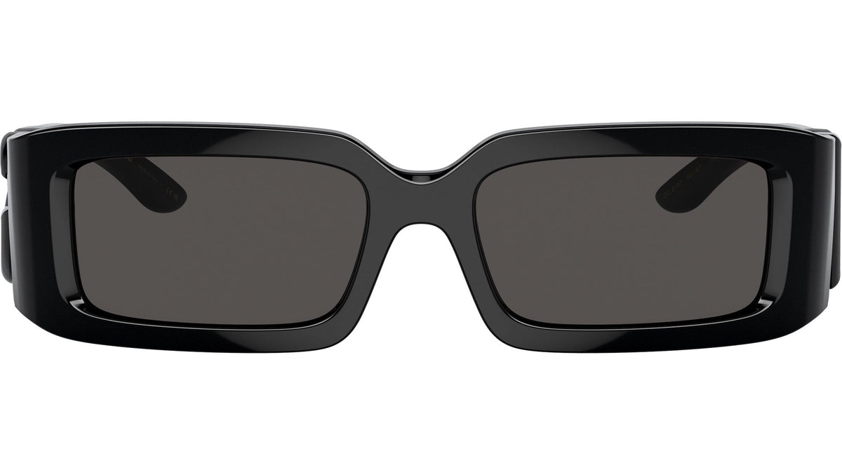 Dolce &amp; Gabbana Sunglasses DG6197 50187 53mm Black / Dark Grey Lens