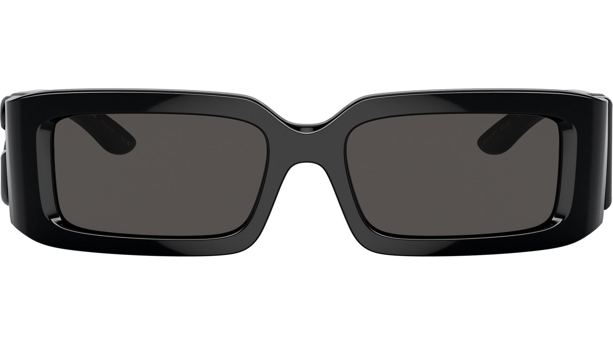 Dolce & Gabbana Sunglasses DG6197 50187 53mm Black / Dark Grey Lens
