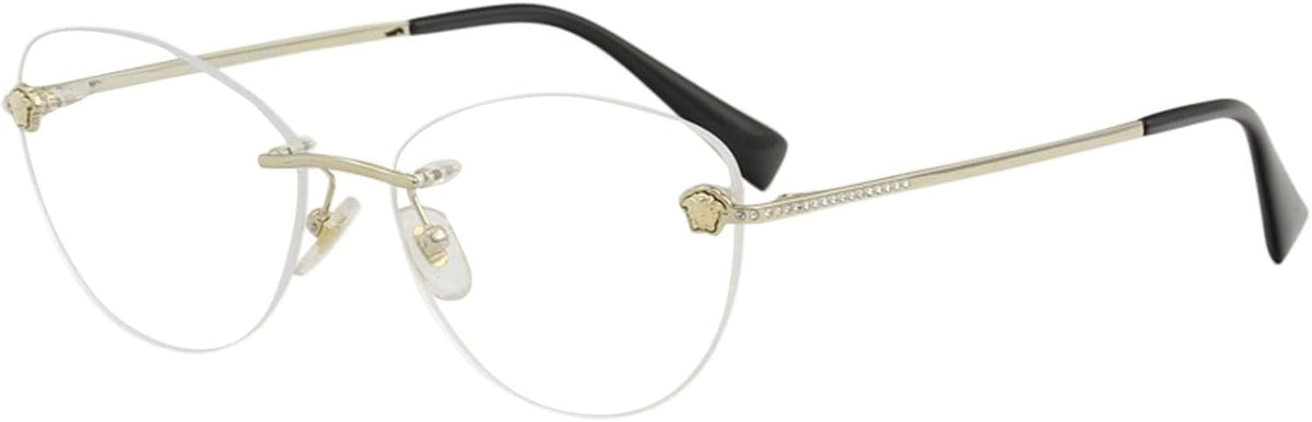 Versace Eyeglasses VE1248B 1252 54mm Pale Gold / Demo Lens