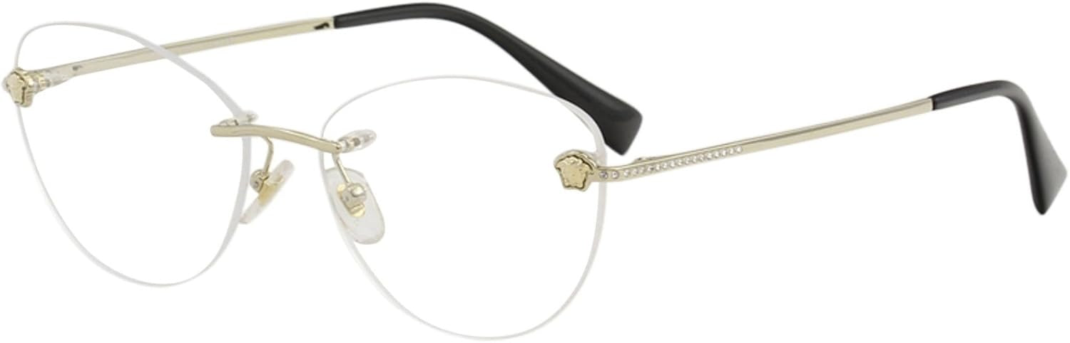 Versace Eyeglasses VE1248B 1252 54mm Pale Gold / Demo Lens