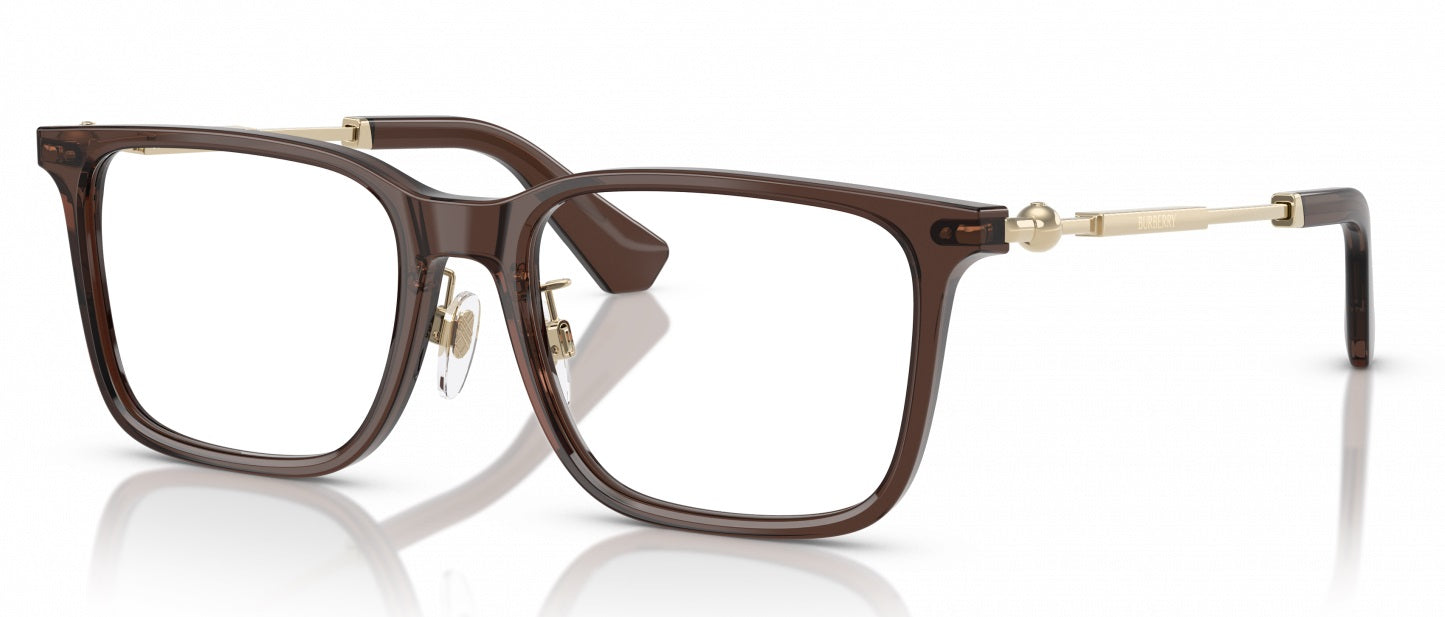 Burberry BE2426D 4116 Square Eyeglasses 54mm Brown / Clear Demo Lens