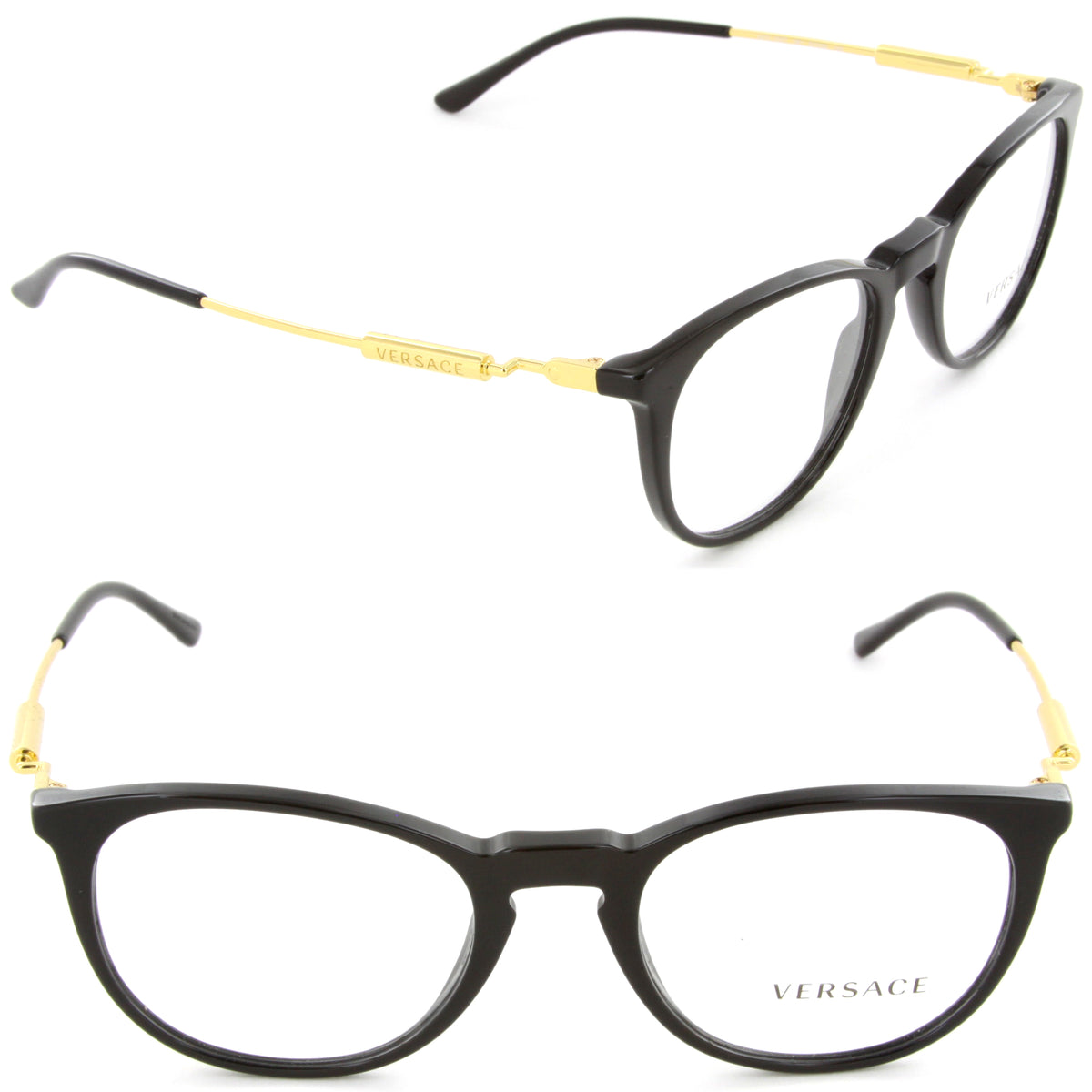 Versace VE3227 GB1 51mm Eyeglasses Black / Demo Lens [51-20-140]