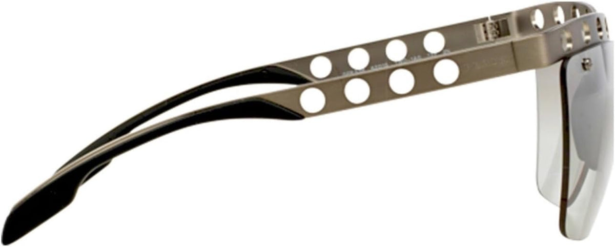 Prada PR53RS TWD1A0 Sunglasses 62mm Brushed Steel / Grey Mirror Silver Lens