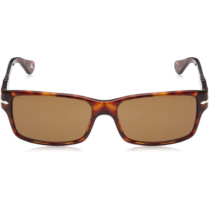 Persol PO2803/S 24/57 Rectangle Sunglasses 58mm Havana / Brown Polarized Lens