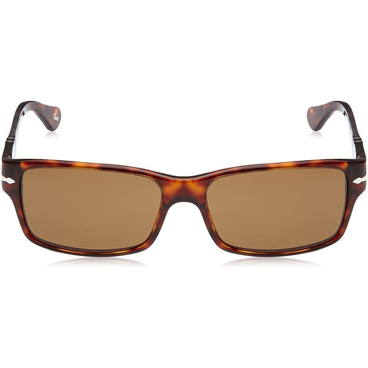 Persol PO2803/S 24/57 Rectangle Sunglasses 58mm Havana / Brown Polarized Lens