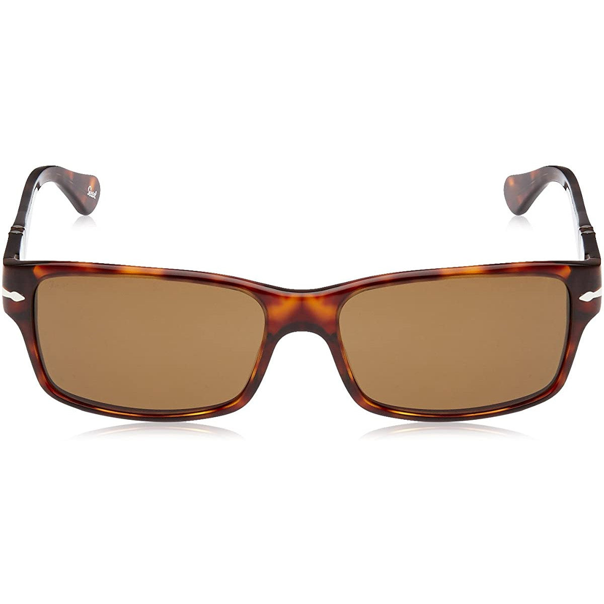 Persol PO2803/S 24/57 Rectangle Sunglasses 58mm Havana / Brown Polarized Lens