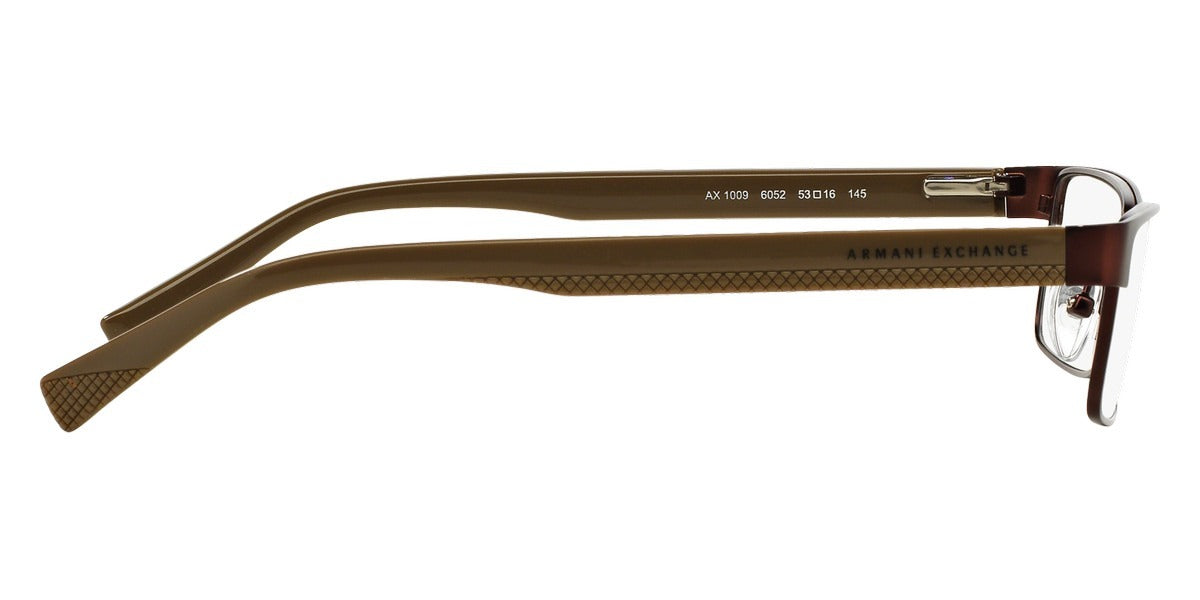 Armani Exchange Eyeglasses AX1009 6052 58mm Satin Coffee / Demo Lens