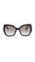 Prada SPR 16RS 1AB-0A7 Square Sunglasses Black/Grey Gradient Lens
