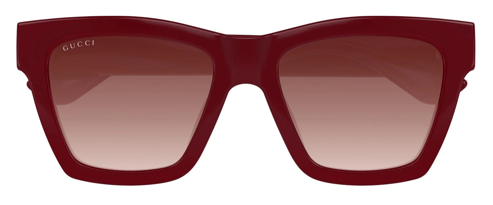 Gucci GG1714S 003 Square Sunglasses 54mm Burgundy / Red Gradient Lens