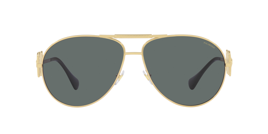 Versace Sunglasses VE2249 100281 65mm Gold / Polar Grey Lens