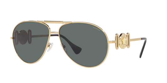Versace Sunglasses VE2249 100281 65mm Gold / Polar Grey Lens