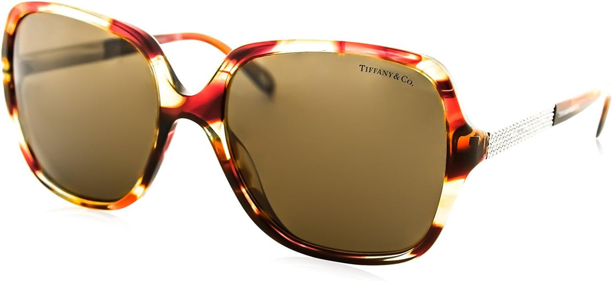 Tiffany &amp; Co VINTAGE Sunglasses TF4072B 80813G 57mm Spotted Violet / Brown Lens