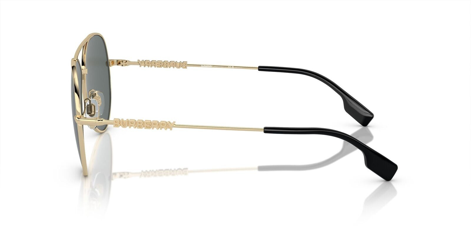 Burberry Sunglasses BE3147 110981 58mm Light Gold / Dark Grey Polar Lens