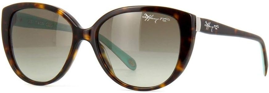 Tiffany &amp; Co VINTAGE Sunglasses TF4082 80153M 56mm Havana / Grey Lens